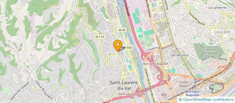 localisation de l'entreprise BATI-RAMA SARL à SAINT-LAURENT-DU-VAR