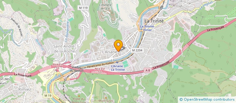 localisation de l'entreprise BATI RAPID à NICE