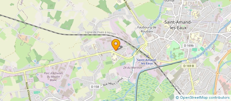 localisation de l'entreprise BATI RAVEZ à SAINT-AMAND-LES-EAUX