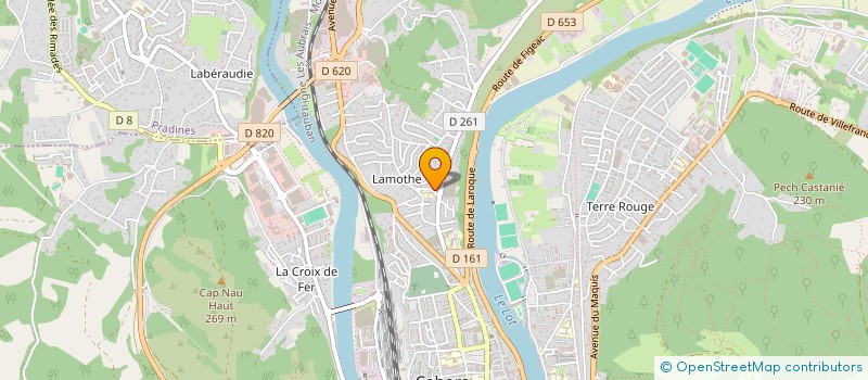 localisation de l'entreprise BATI RENO CONSEIL  CAHORS