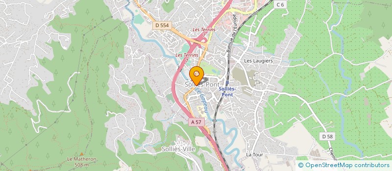 localisation de l'entreprise BATI RENO PACA à SOLLIES-PONT