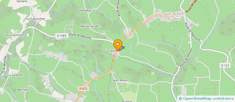 localisation de l'entreprise BATI-RENOV 33  SAINT-ANDRE-DU-BOIS