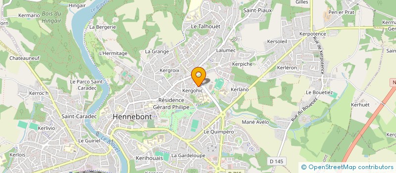 localisation de l'entreprise BATI RENOV à HENNEBONT