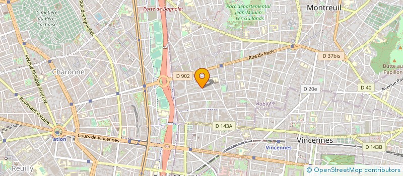 localisation de l'entreprise BATI RENOV à MONTREUIL