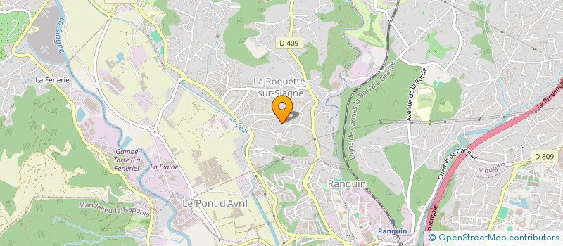 localisation de l'entreprise BATI RENOV  LA ROQUETTE-SUR-SIAGNE