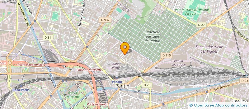 localisation de l'entreprise BATI RENOV à PANTIN