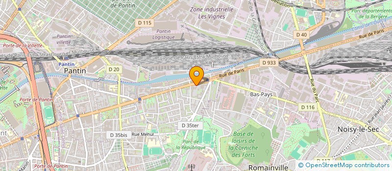 localisation de l'entreprise BATI RENOV à PANTIN