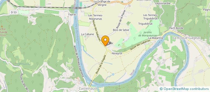 localisation de l'entreprise BATI RENOV à VEZAC