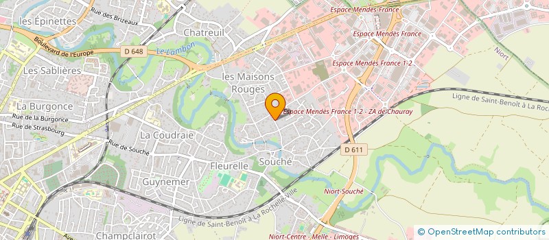 localisation de l'entreprise BATI RENOV  NIORT