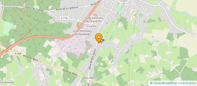 localisation de l'entreprise BATI RENOV 72 à CHANGE