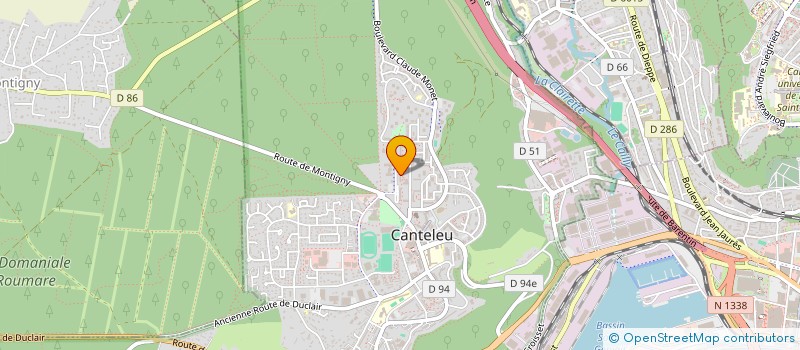 localisation de l'entreprise BATI RENOV 76 à CANTELEU