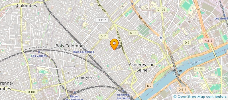 localisation de l'entreprise BATI RENOV à ASNIERES-SUR-SEINE