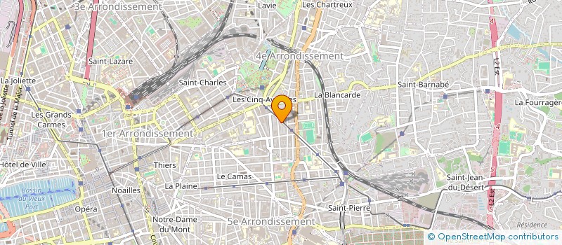 localisation de l'entreprise BATI RENOV' à MARSEILLE 4EME