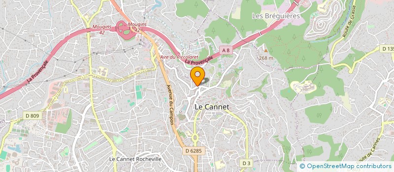 localisation de l'entreprise BATI RENOV à LE CANNET