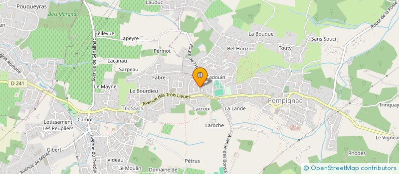 localisation de l'entreprise BATI-RENOV à TRESSES