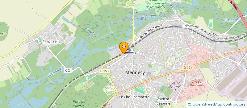 localisation de l'entreprise BATI RENOV 91 à MENNECY