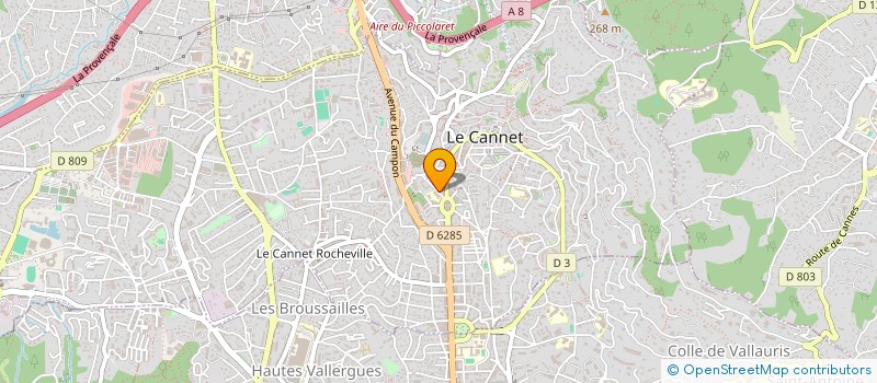 localisation de l'entreprise BATI RENOV à LE CANNET