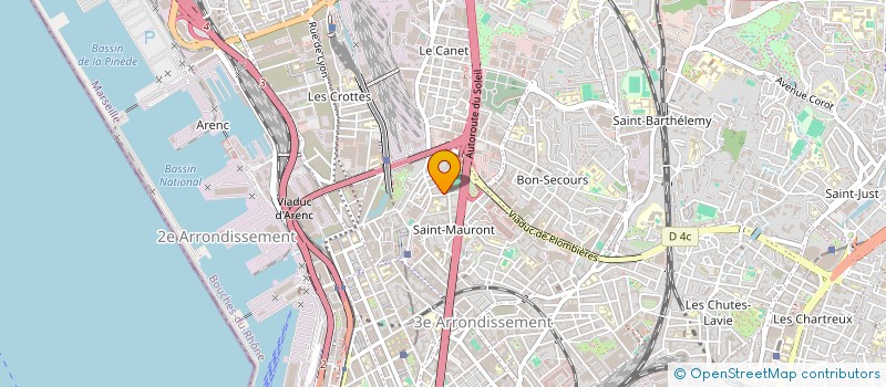 localisation de l'entreprise BATI-RENOV à MARSEILLE