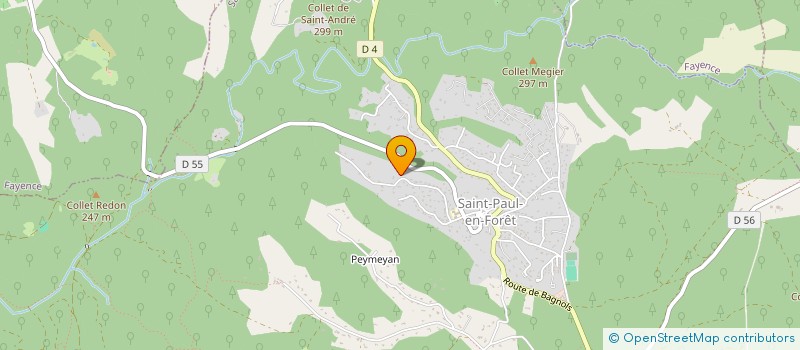 localisation de l'entreprise BATI RENOV PLOMBERIE à SAINT-PAUL-EN-FORET