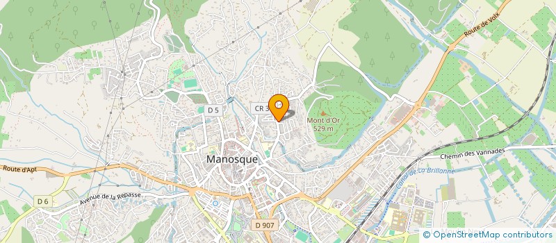 localisation de l'entreprise BATI RENOV PROVENCE à MANOSQUE