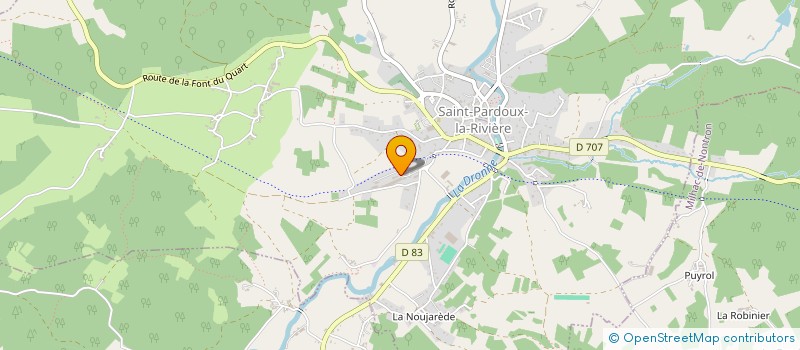 localisation de l'entreprise BATI RENOV ' SERVICES à SAINT PARDOUX LA RIVIERE