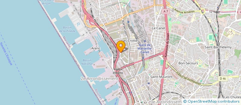 localisation de l'entreprise BATI RENOV'STYLE  MARSEILLE