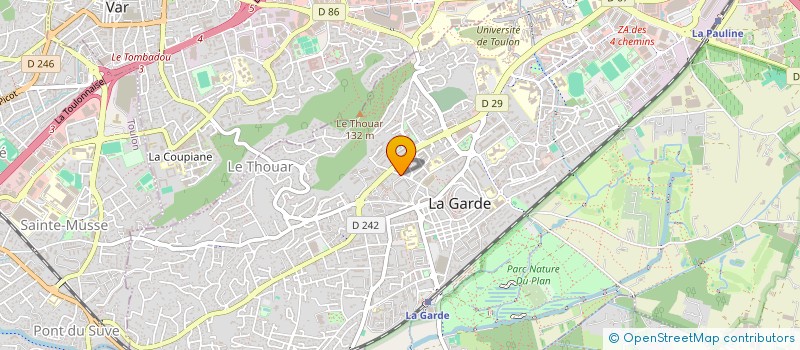 localisation de l'entreprise BATI-RENOV83  LA GARDE