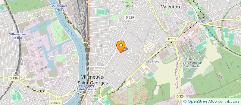 localisation de l'entreprise BATI RENOVA à VILLENEUVE-SAINT-GEORGES