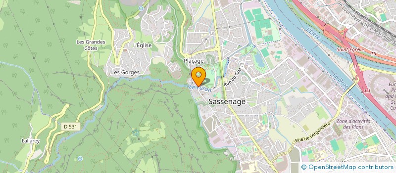 localisation de l'entreprise BATI RENOVATION 38  SASSENAGE