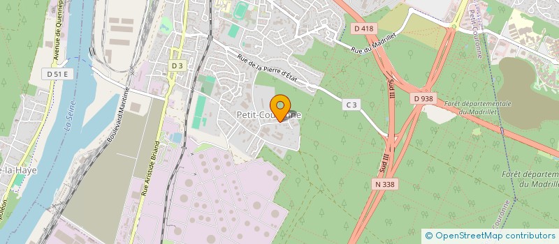 localisation de l'entreprise BATI RENOVATION à PETIT-COURONNE