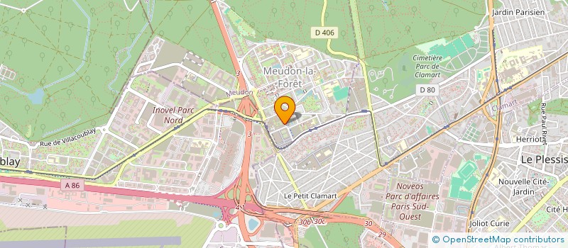localisation de l'entreprise BATI RENOVATION à MEUDON