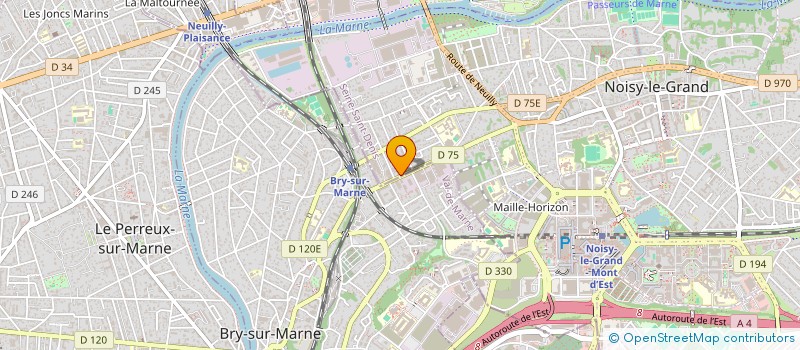localisation de l'entreprise BATI RENOVE à NOISY-LE-GRAND