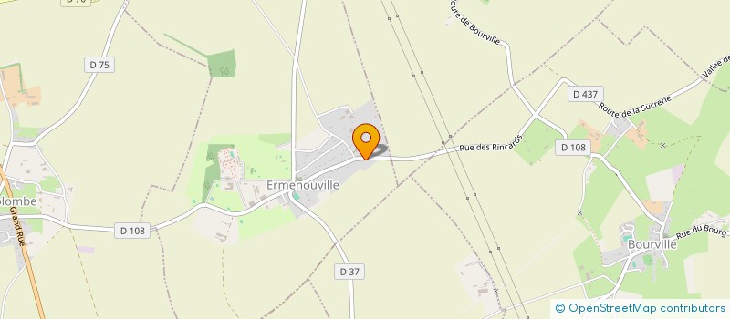 localisation de l'entreprise BATI-RGE  ERMENOUVILLE