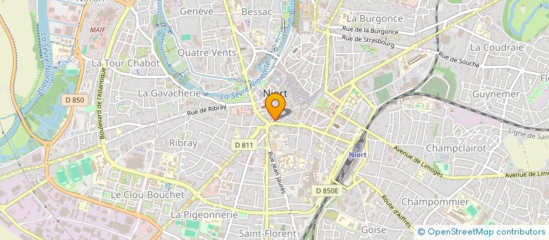 localisation de l'entreprise BATI RGF CONSTRUCTION à NIORT