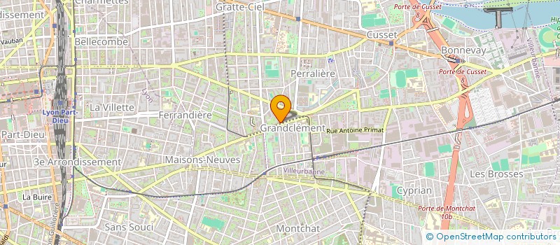 localisation de l'entreprise BATI RHONE à VILLEURBANNE