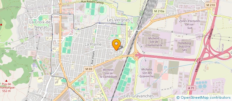 localisation de l'entreprise BATI ROBUSTE  CLERMONT-FERRAND