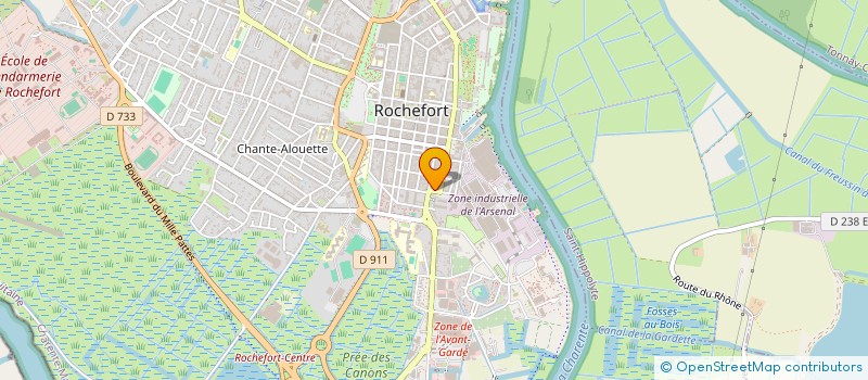 localisation de l'entreprise BATI-ROC à ROCHEFORT