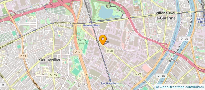 localisation de l'entreprise BATI ROCHE  GENNEVILLIERS