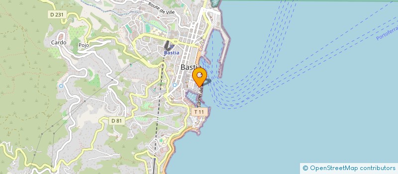 localisation de l'entreprise BATI-ROSE à BASTIA