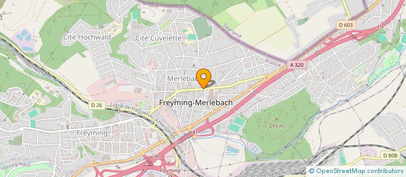 localisation de l'entreprise BATI-ROUBIN  FREYMING-MERLEBACH