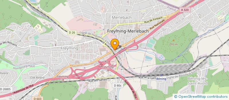 localisation de l'entreprise BATI-S  FREYMING-MERLEBACH