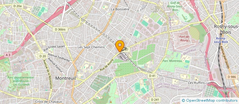localisation de l'entreprise BATI SABOLIEN à MONTREUIL