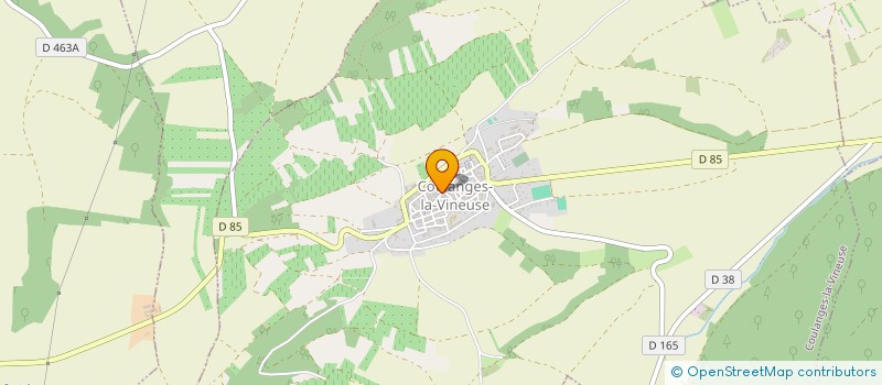 localisation de l'entreprise BATI-SAIN à COULANGES-LA-VINEUSE