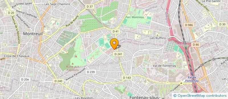 localisation de l'entreprise BATI SAM à MONTREUIL