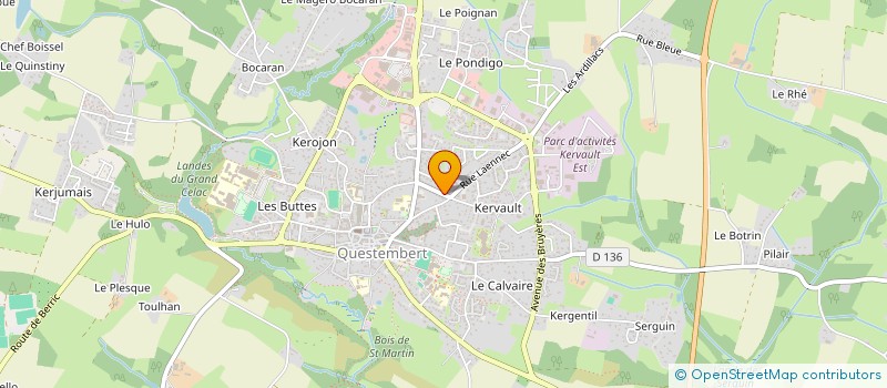 localisation de l'entreprise BATI SANI 56  QUESTEMBERT