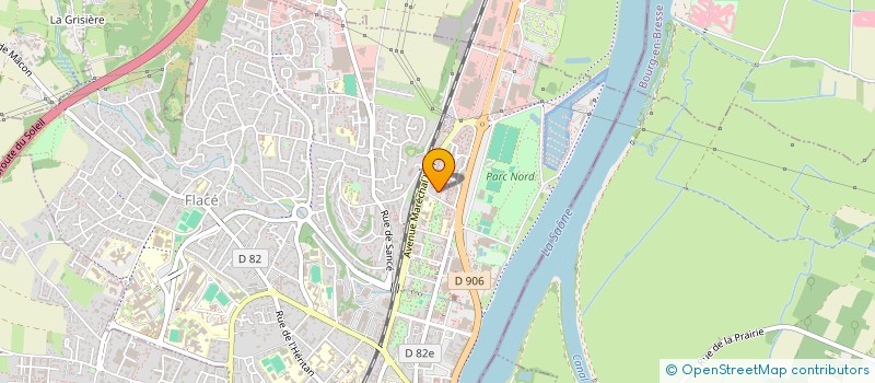 localisation de l'entreprise BATI SAONE  MACON