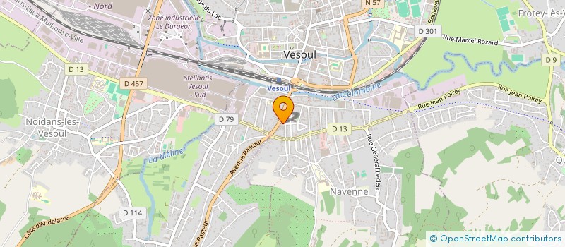 localisation de l'entreprise BATI SAONOIS  VESOUL