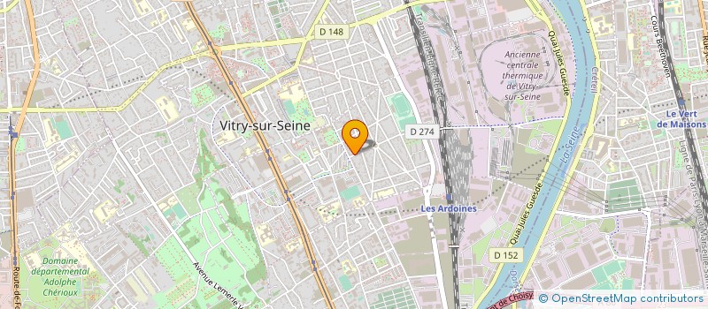 localisation de l'entreprise BATI-SAPHIR à VITRY-SUR-SEINE