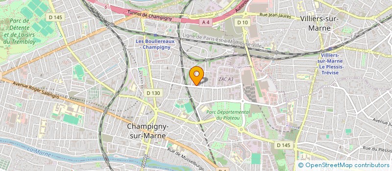 localisation de l'entreprise BATI SEAGL à CHAMPIGNY-SUR-MARNE