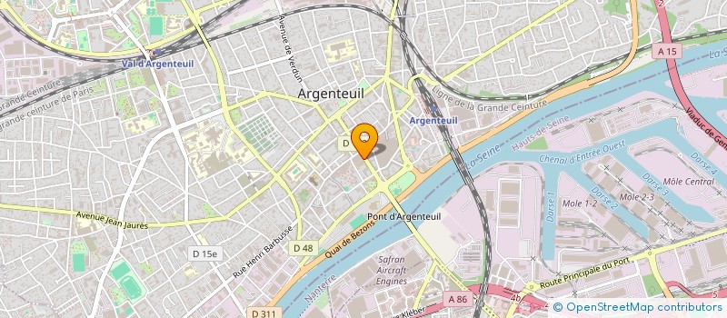 localisation de l'entreprise BATI SER  ARGENTEUIL